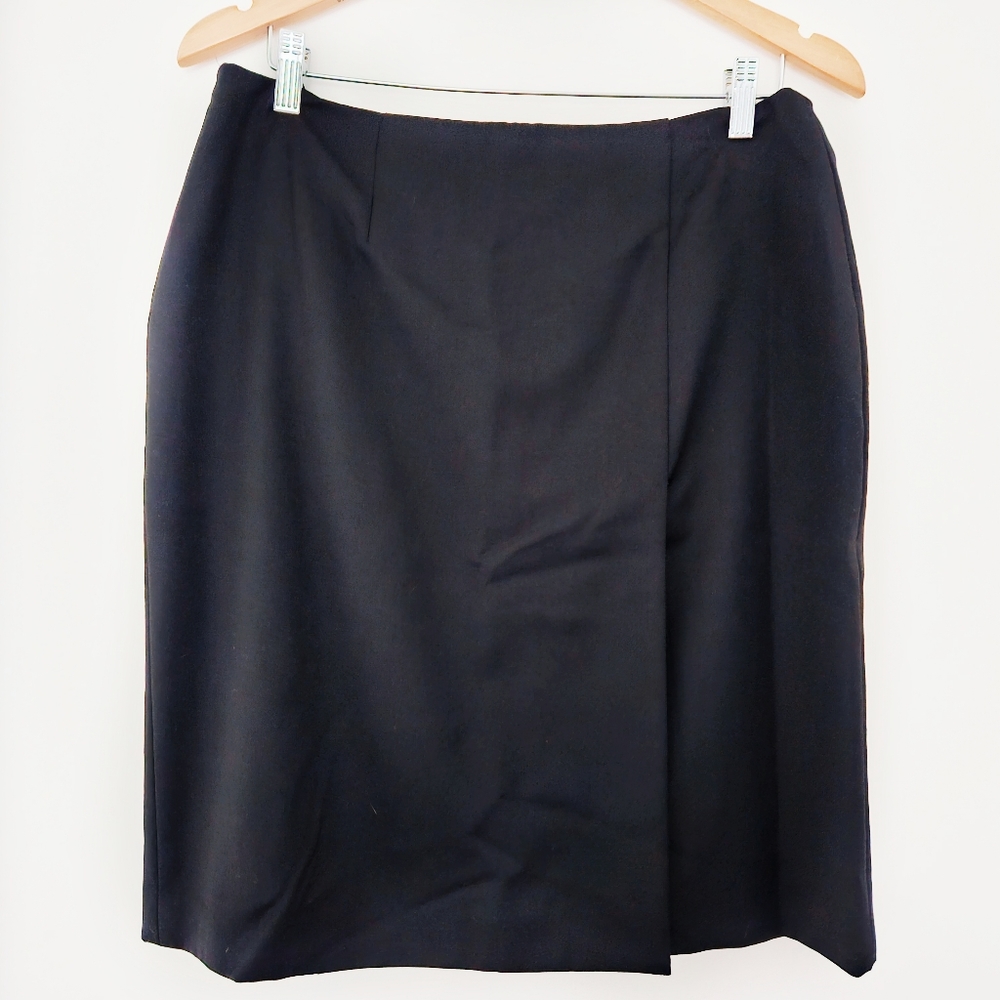 Brooks Brothers 346 Women's Black Lined Suit Skirt Size 12